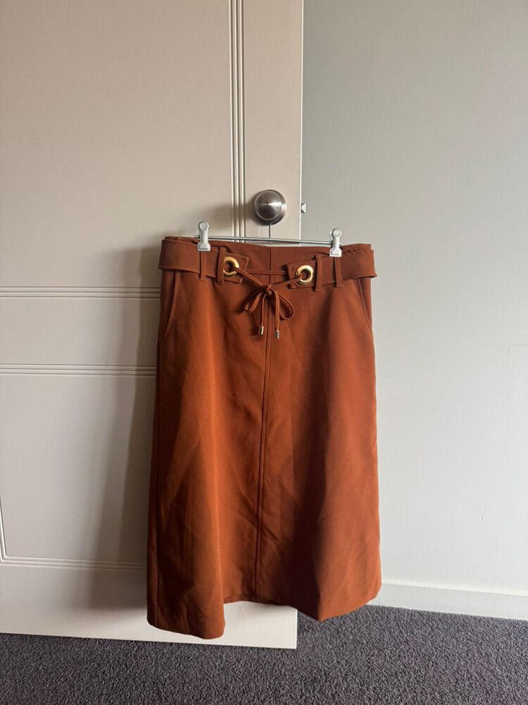 Kate Sylvester orange/rust coloured Skirt L
