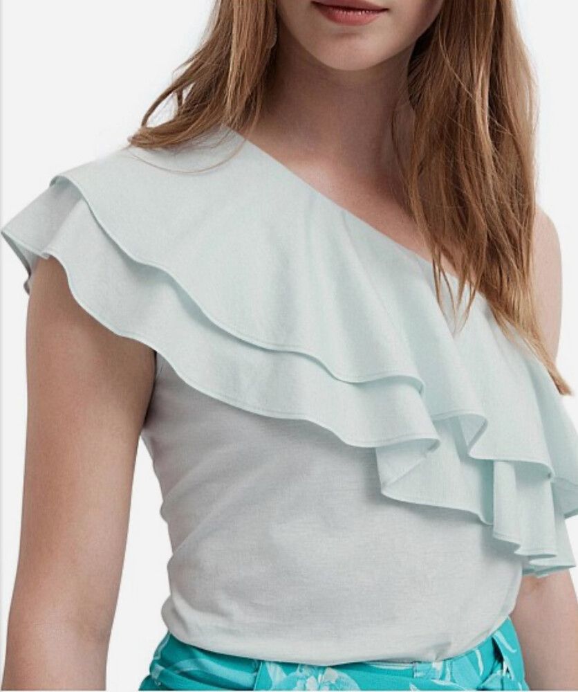 Witchery One Shoulder Ruffle Top