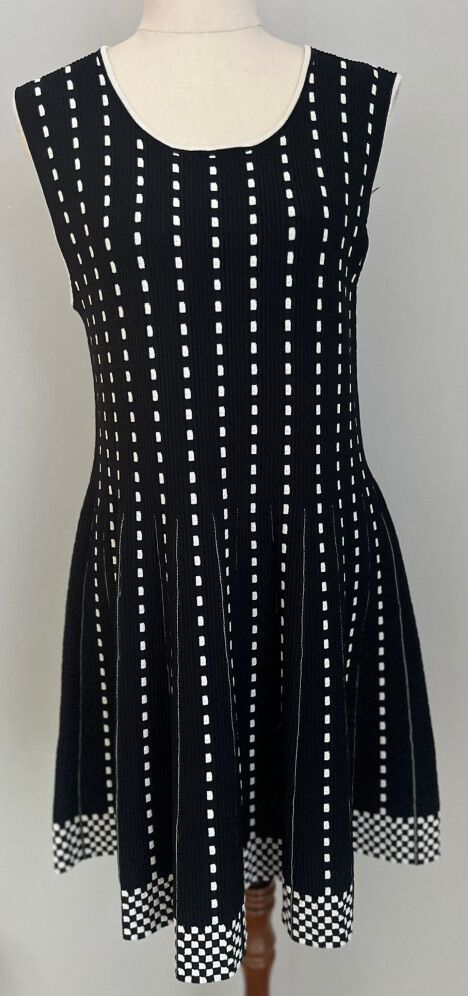 Forcast Aria Contrast Knit Dress