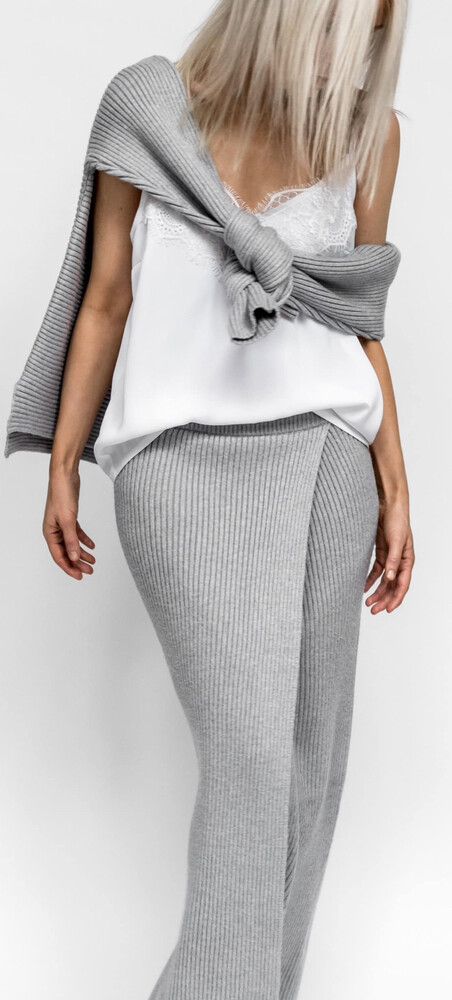 Decjuba x Figtny Grey Knit Skirt
