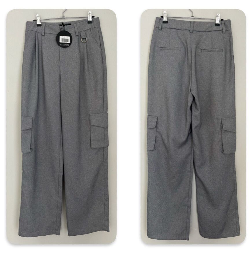 White Fox Boutique Grey Cargo Pants