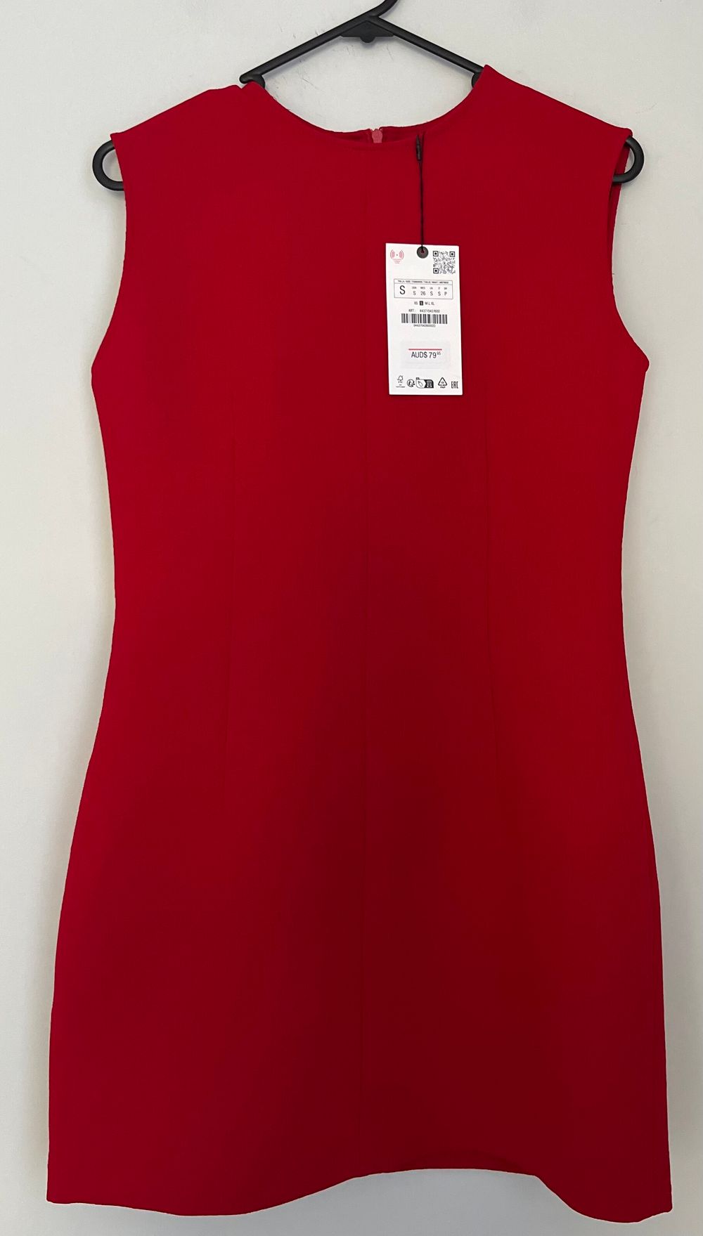 Zara Red Sleeveless Mini Dress