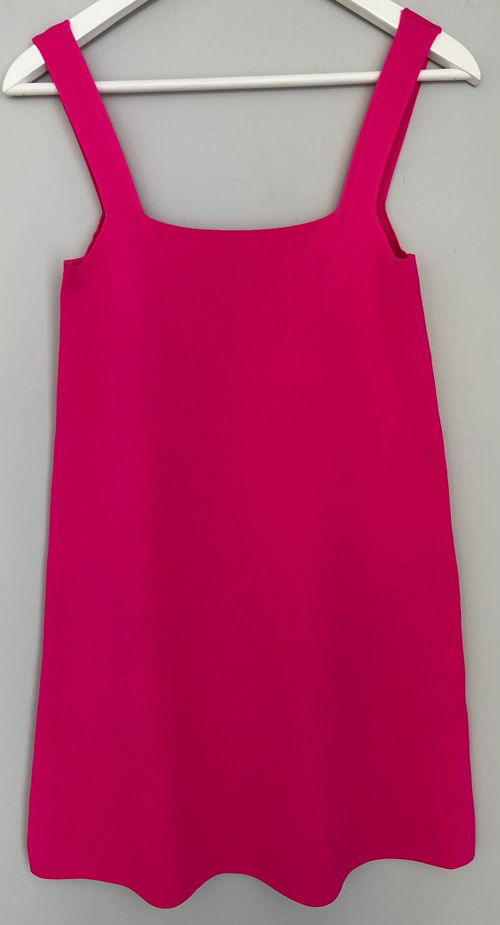 Zara Hot Pink Ribbed Mini Dress