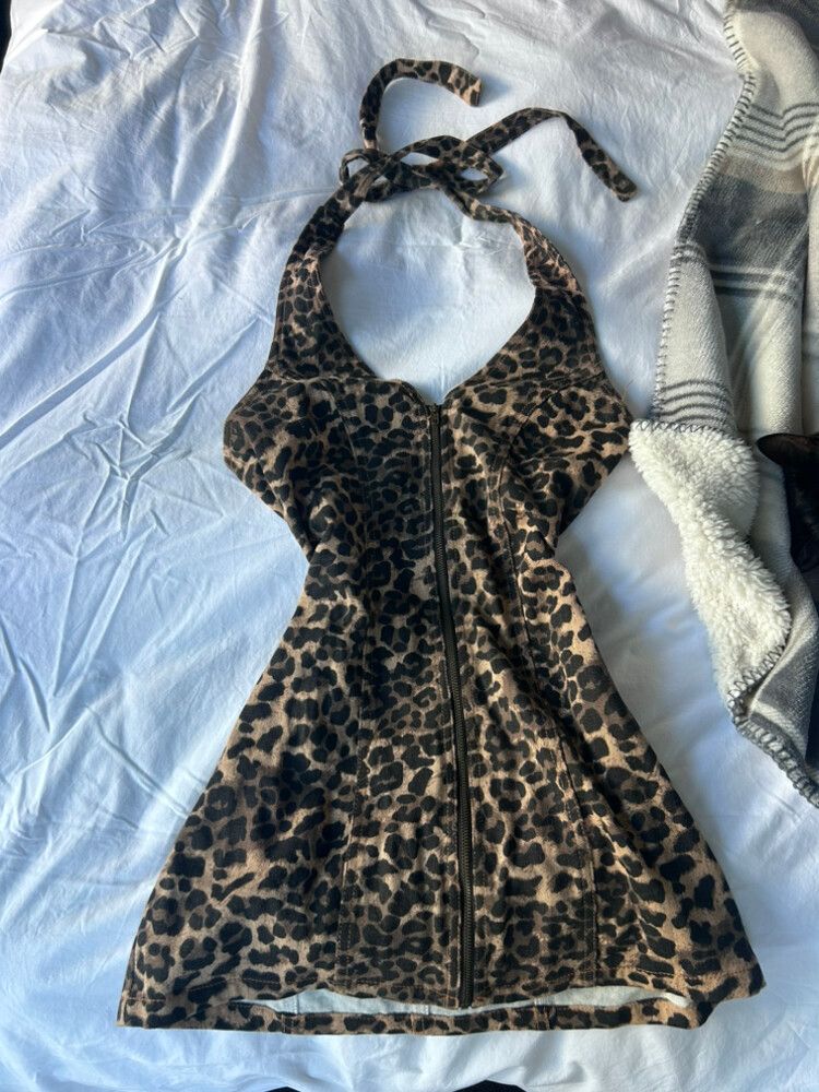 Lioness Brown Leopard Print Dress