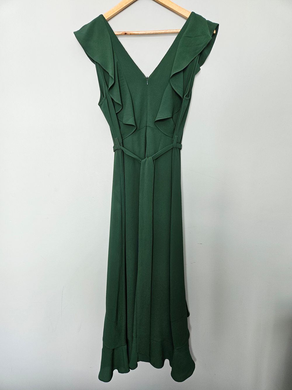green emerald velvet dress FLORA STORM DRESS