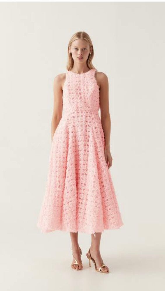 Aje Quintette Backless Midi Dress