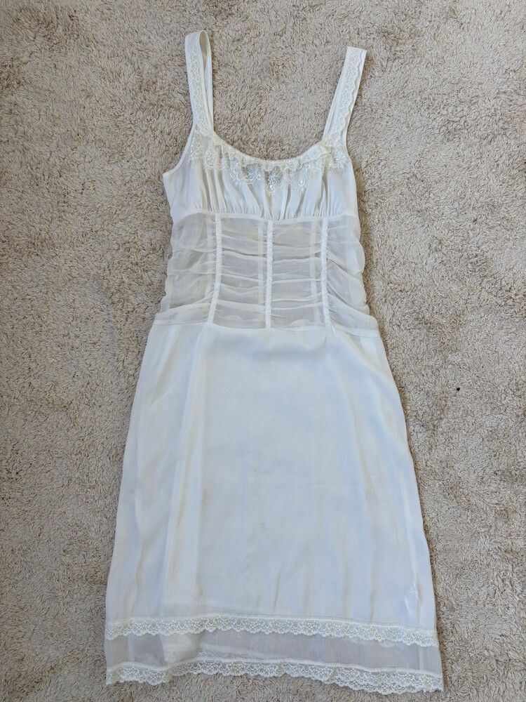 Lace Ruched Midi Dress