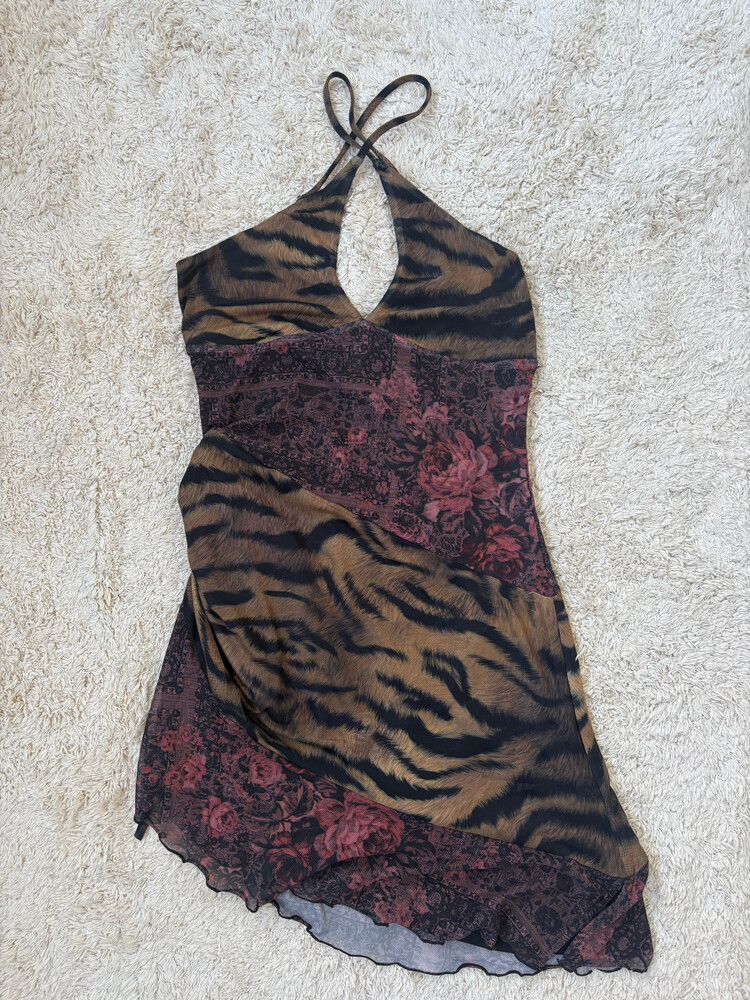 Tiger Print Mini Dress