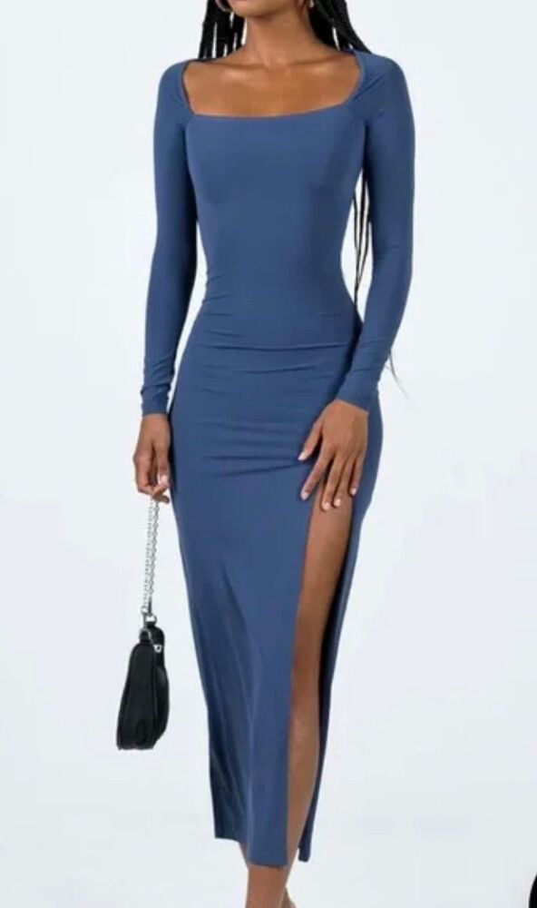 princess polly blue midi dress Amara Midi Dress Blue Multi