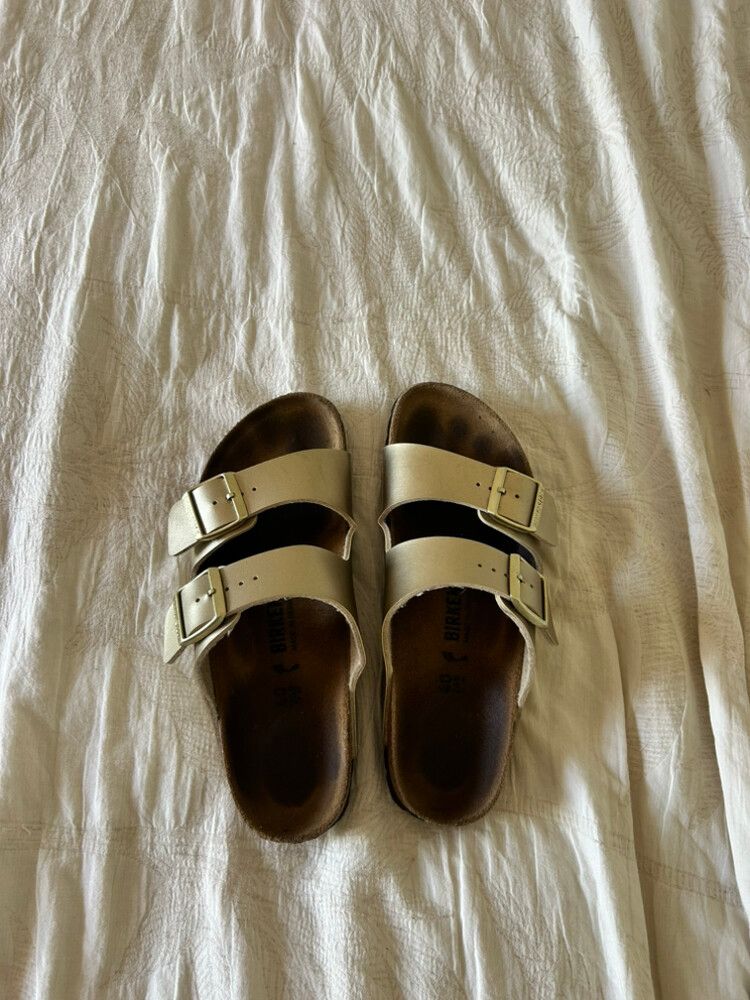 Birkenstock Gold Sandals Size 40