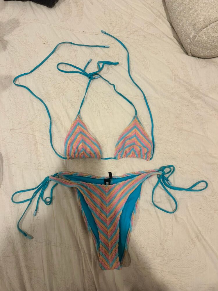 Triangl Multicolour Stripe Bikini Set
