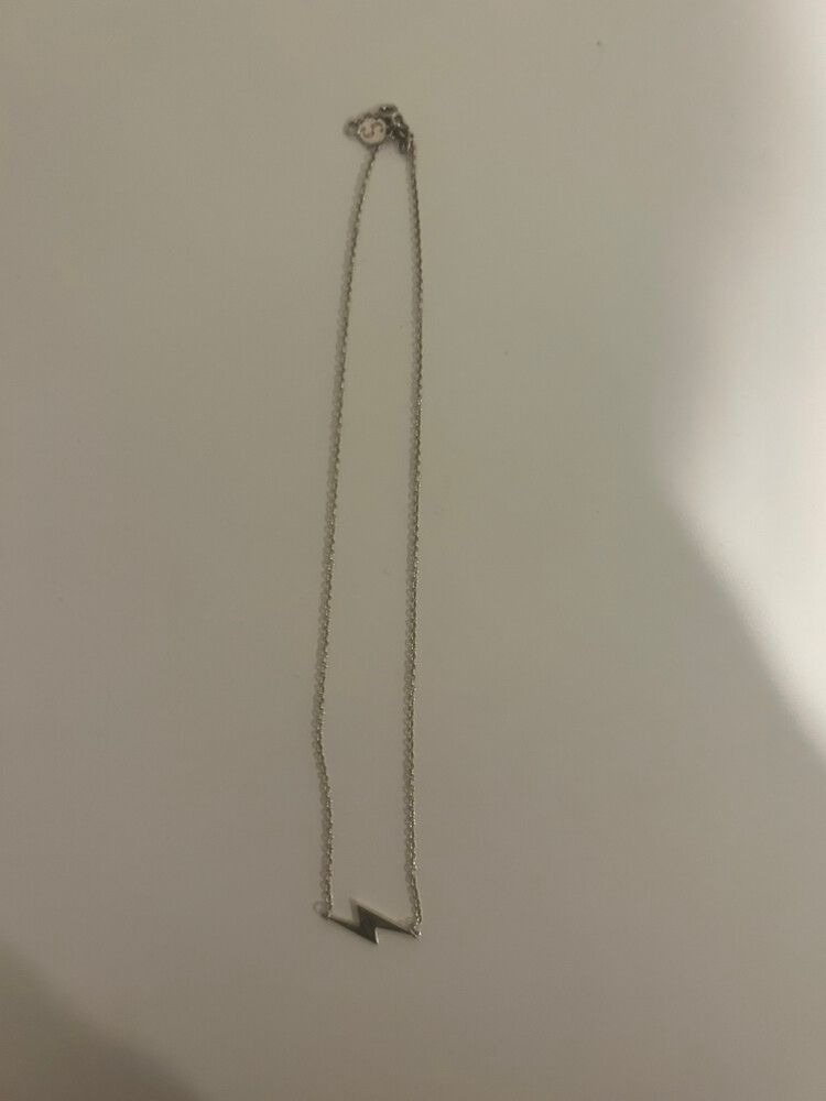 Stolen Girlfriends Club Silver Lightning Bolt Necklace