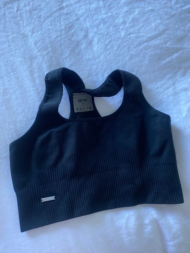 Aim’n High Support Ribbed Sports Bra Black