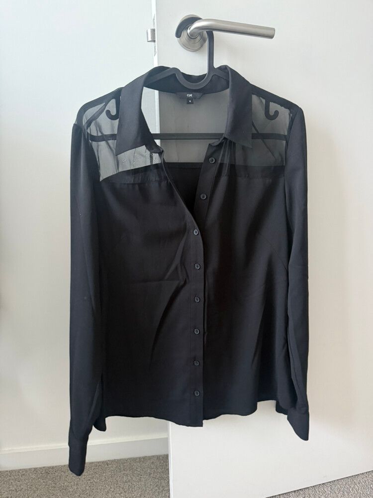 cue button up shirt