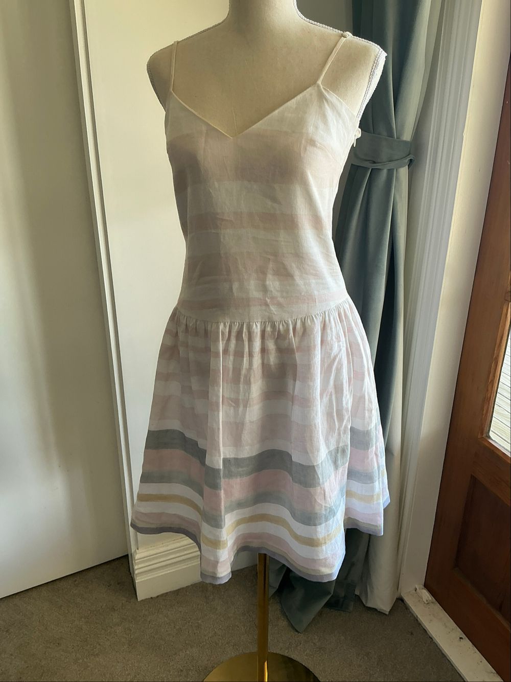 sachin and babi light blue dress Mara Hoffman Moon Crop Top main image 1