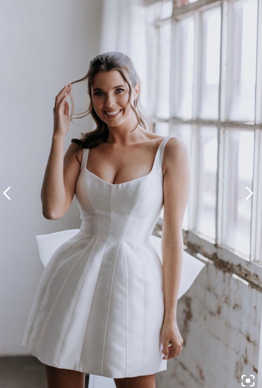 “Bonnie” Kellylin Couture Mini Wedding Dress