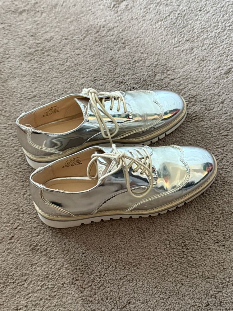 ZARA CHROME LOAFERS