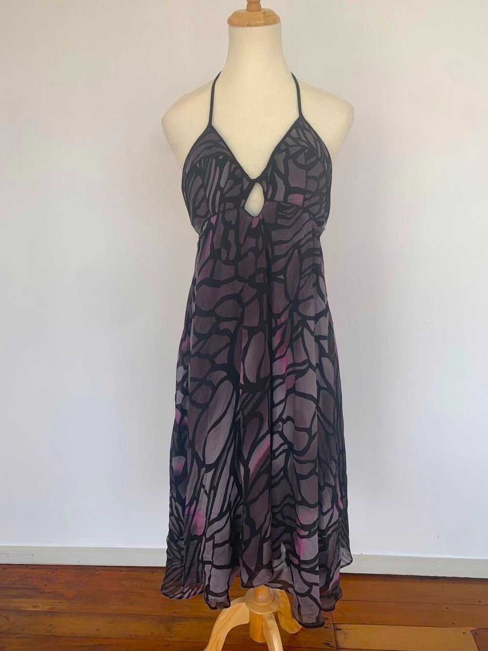 Wayne Cooper Silk Halter Dress