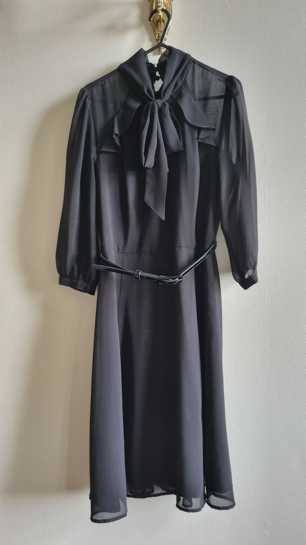 Black Dress with Belt