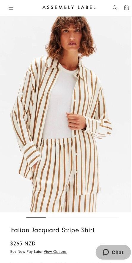 Assembly Label Jacquard stripe shirt