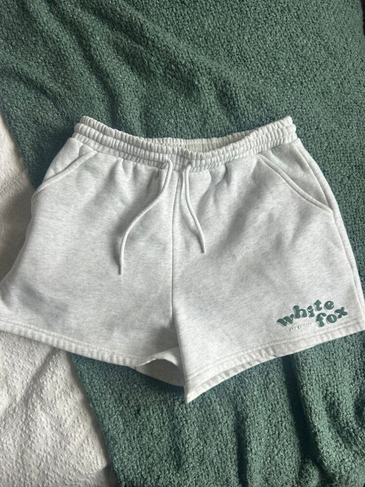 White Fox Sweat Shorts
