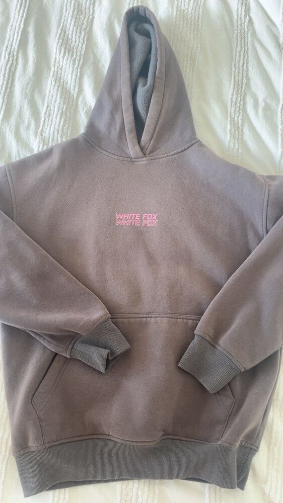 White Fox Brown Hoodie