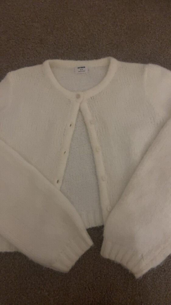 Cotton on white cardigan
