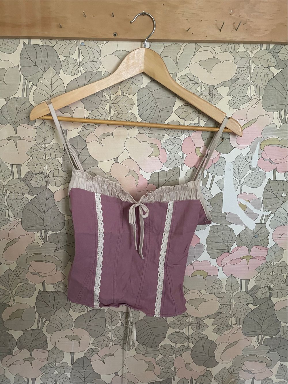 Purple Corset Style Camisole Top