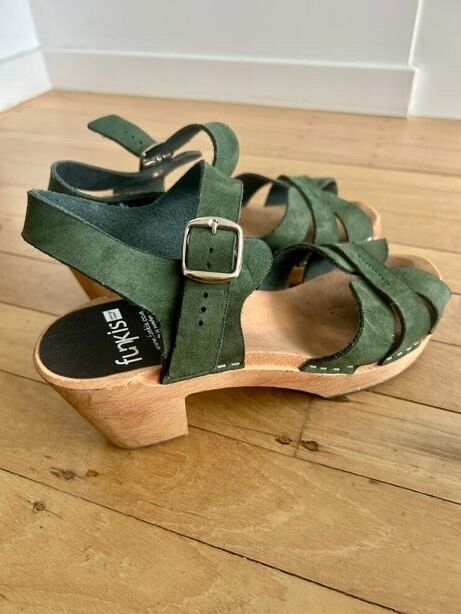 Funkis green sandals