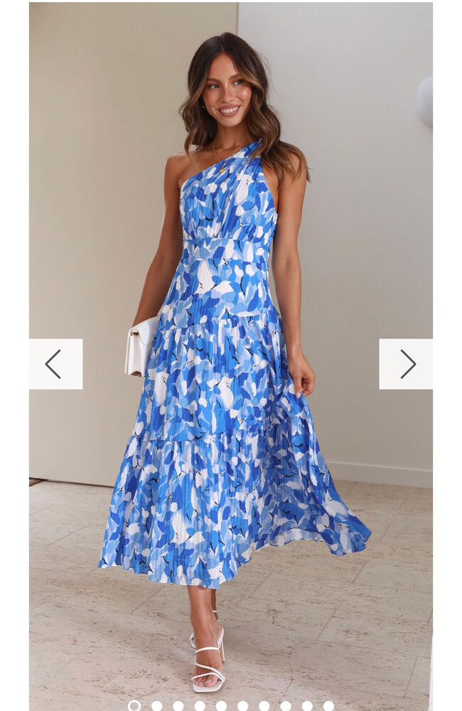 jayma maxi dress blue floral 6 / Blue Floral main image 1