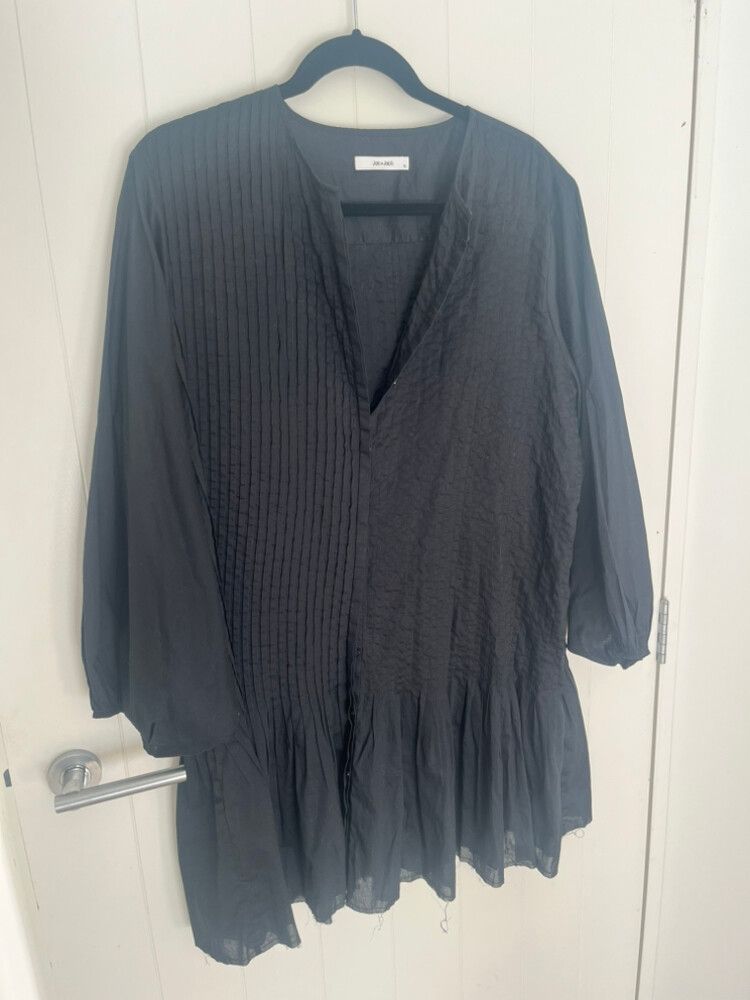 Jac + Jack Black Silk Dress