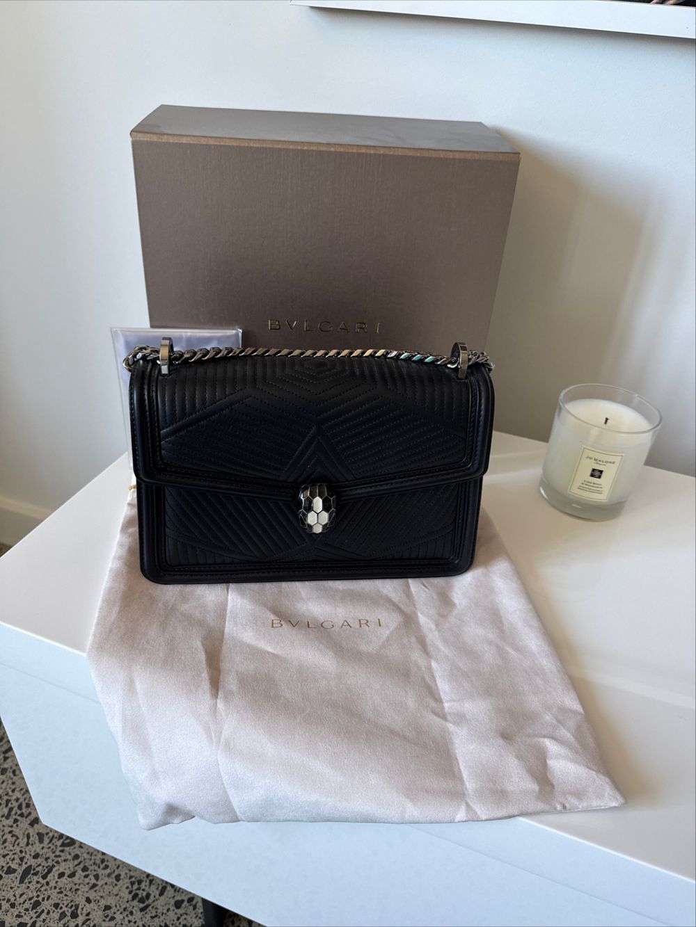 BVLGARI Serpenti Forever Diamond Blast Shoulder Bag