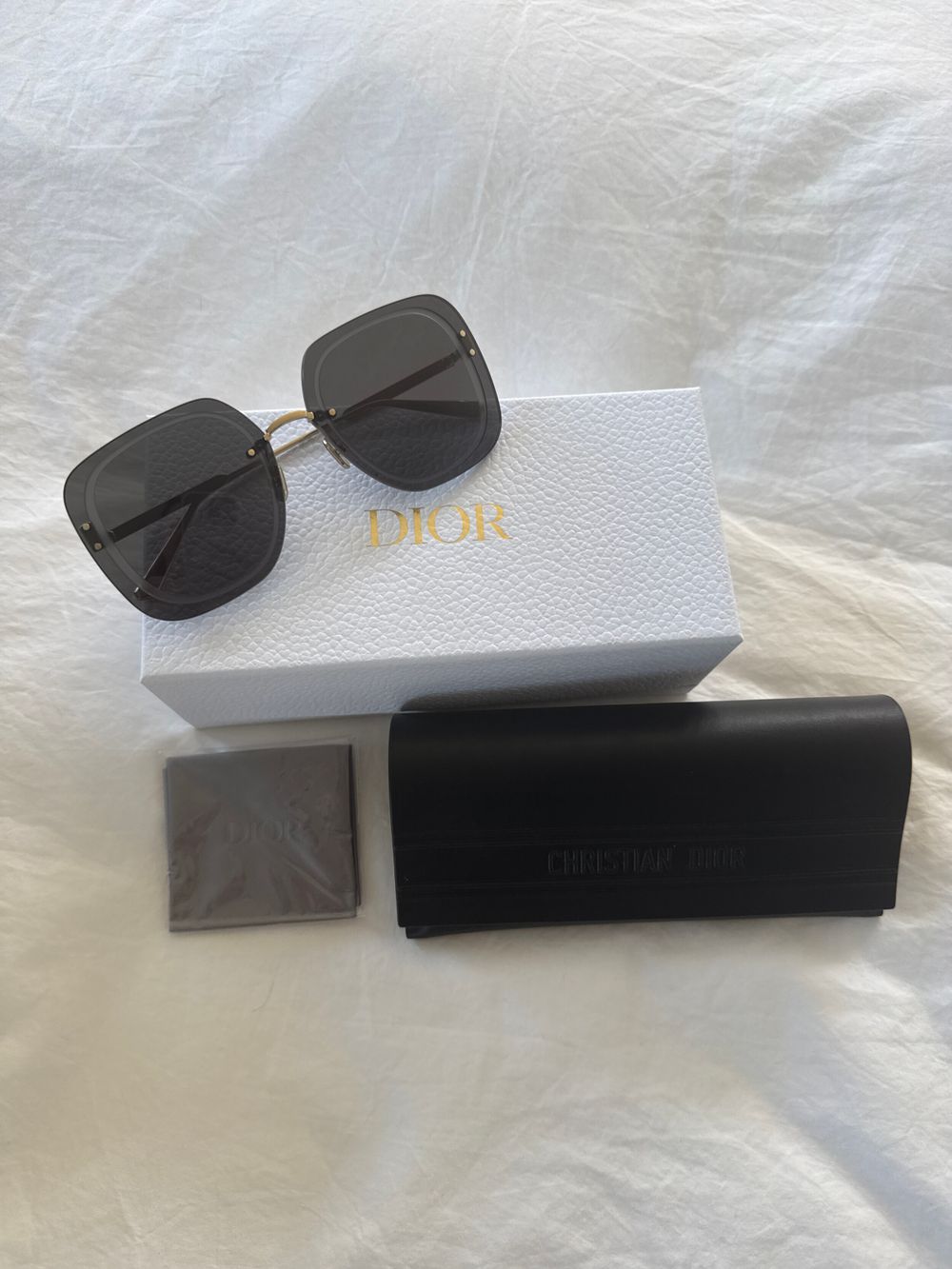 Christian Dior Black Square Sunglasses