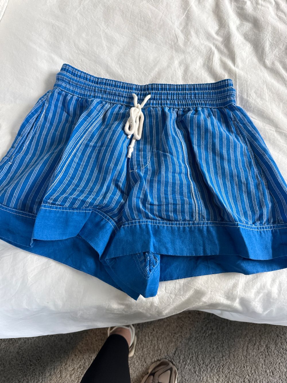 Jag Blue Striped Shorts