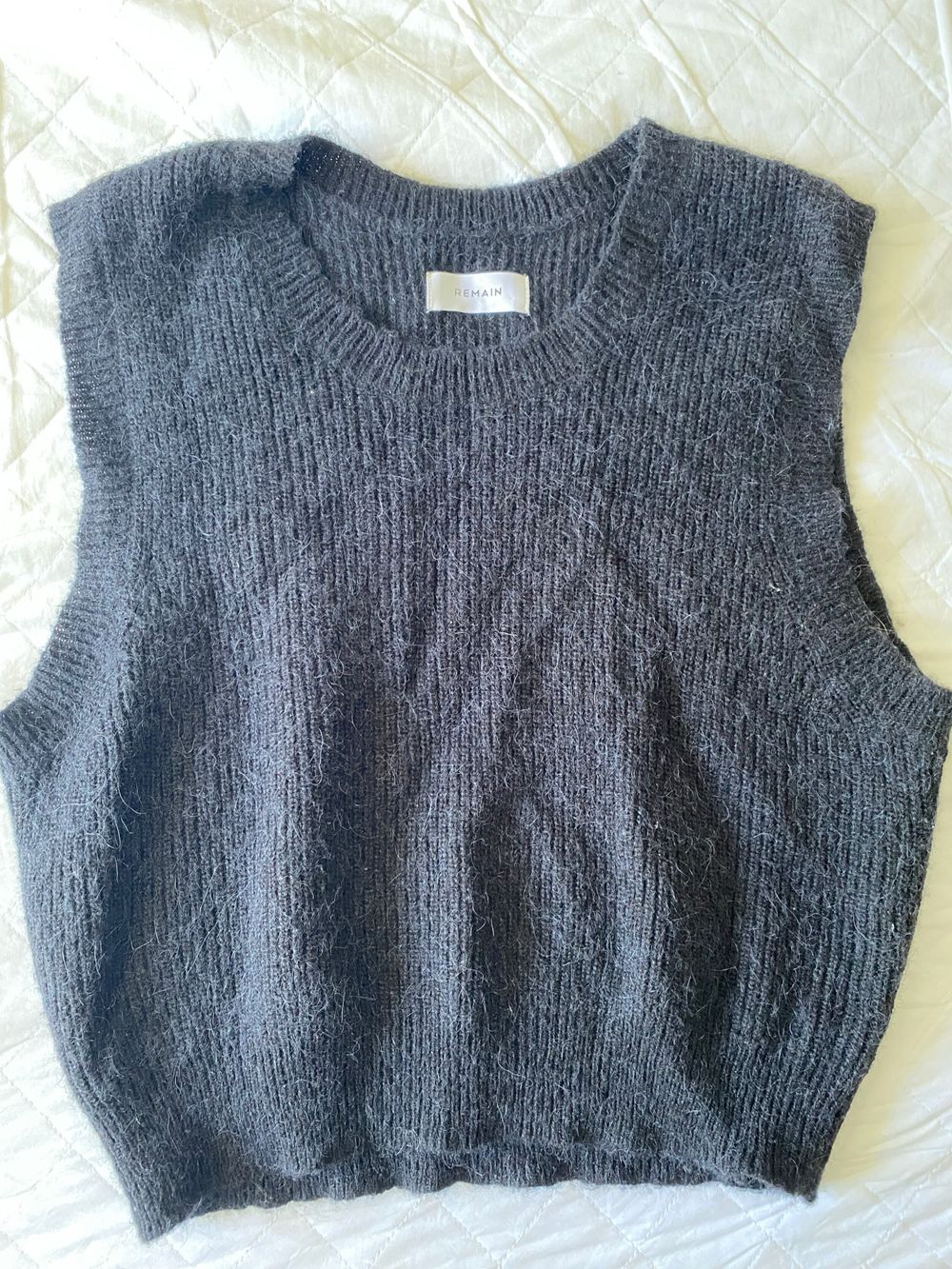 REMAIN - Black Knit Vest