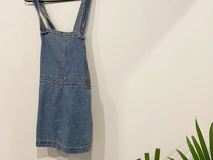 Glassons - Denim Dungaree Dress on Designer Wardrobe