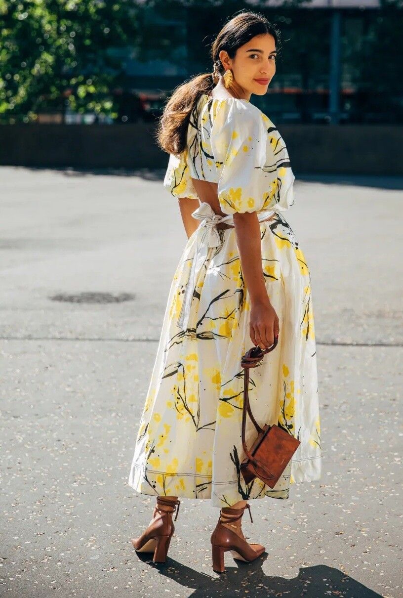 white christmas dresses Aje Mimosa Cutout Midi Dress – Rent a Dress with LS main image 0