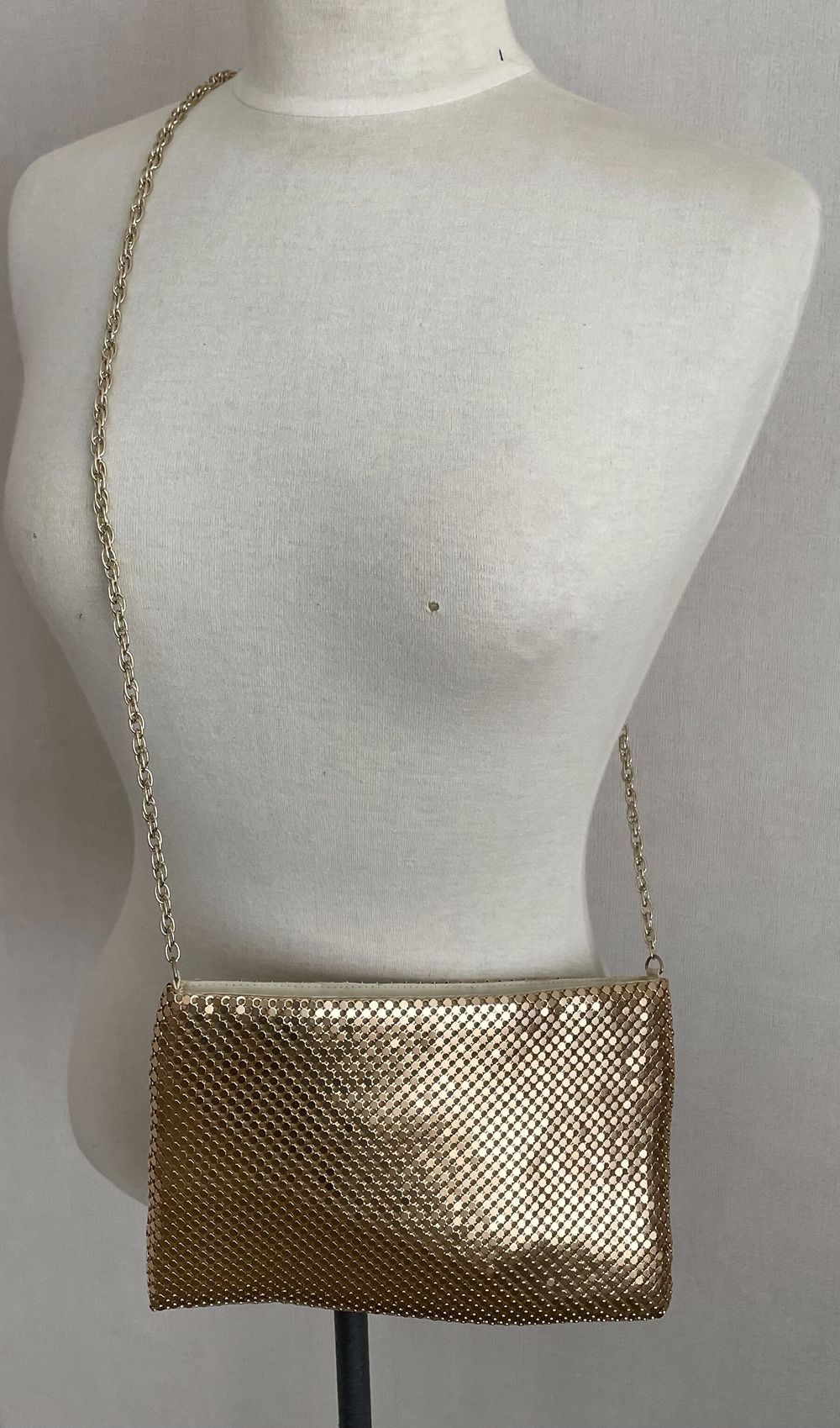 Authentic Paco Rabanne Gold Mesh Bag - Parfumes Vintage
