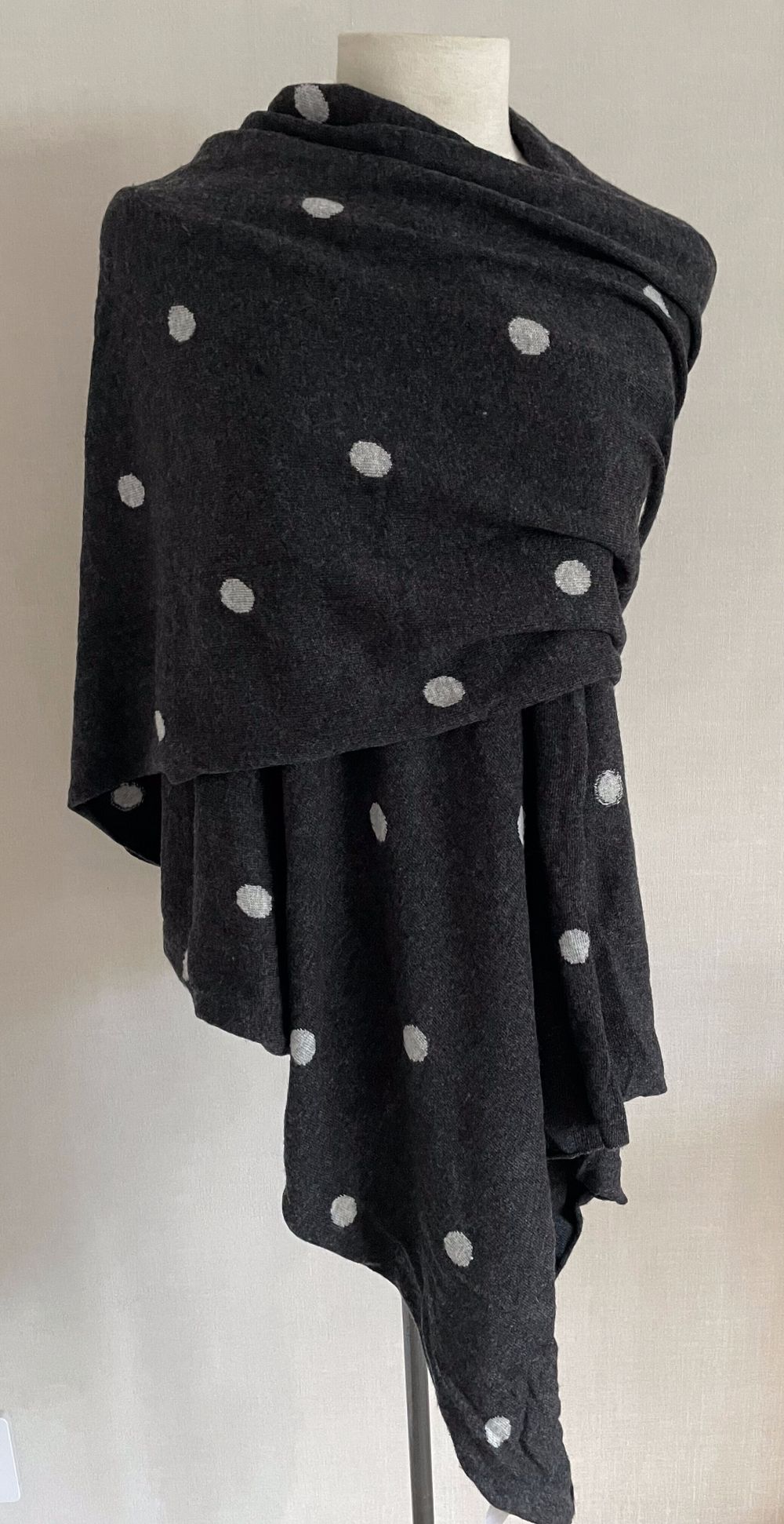 Country Road Black Polka Dot Scarf