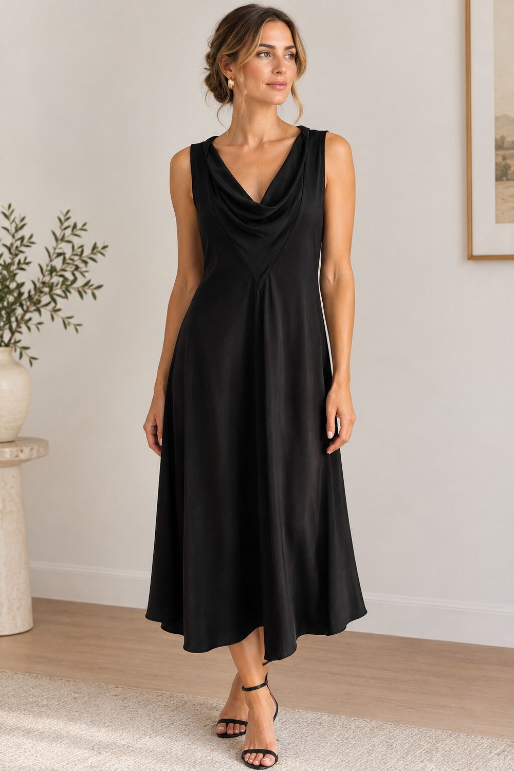 Vintage 90s KEITH MATHESON Little Black Dress - Made in NZ - Size 14
