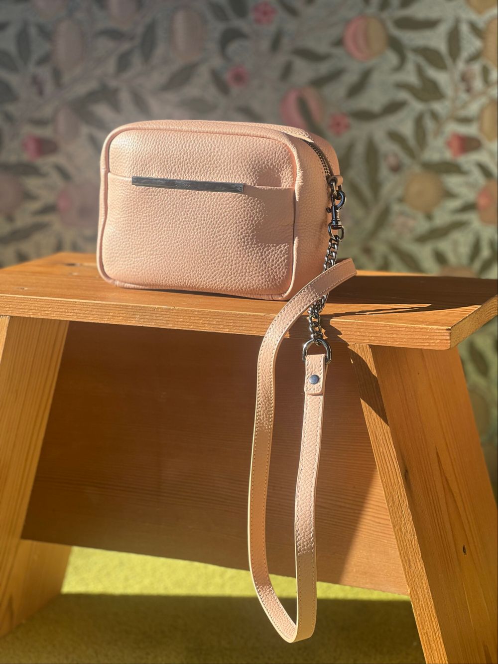 Status Anxiety Pink Leather Crossbody Bag