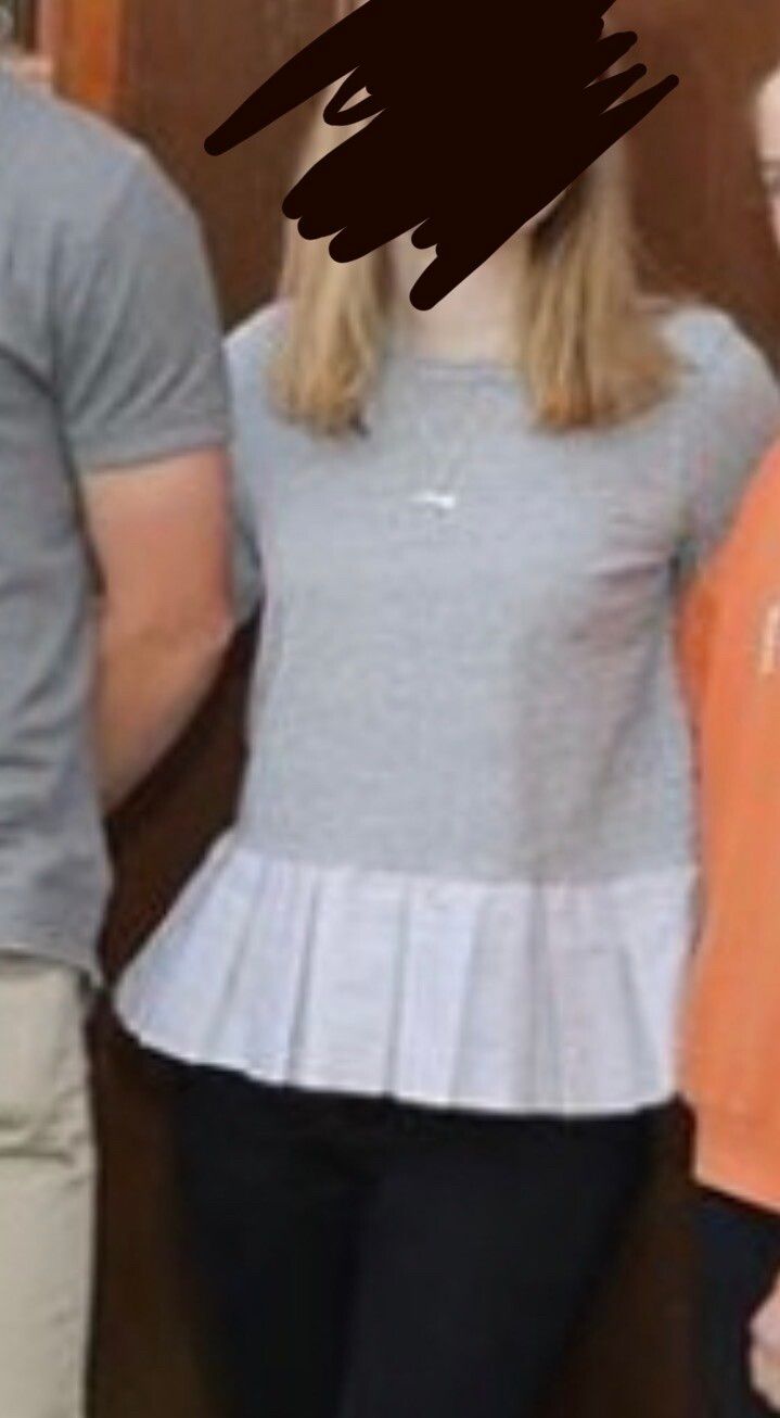Country Road Grey Peplum Top