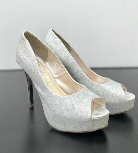 Silver Heels Size 9