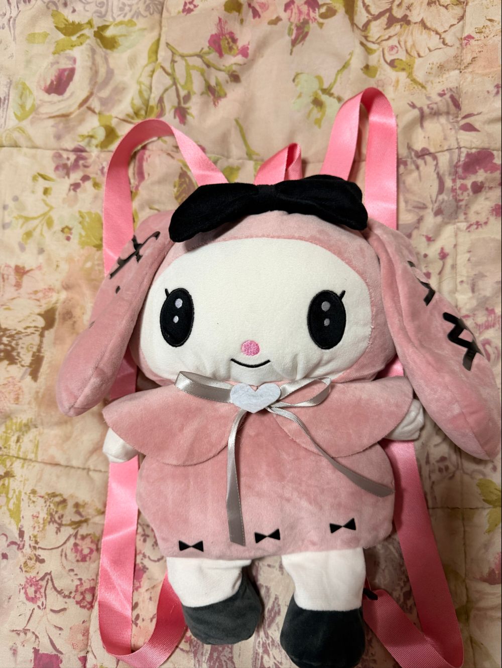 Pink Plush Backpack