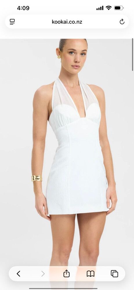 kookai white halter dress yellow maxi dress