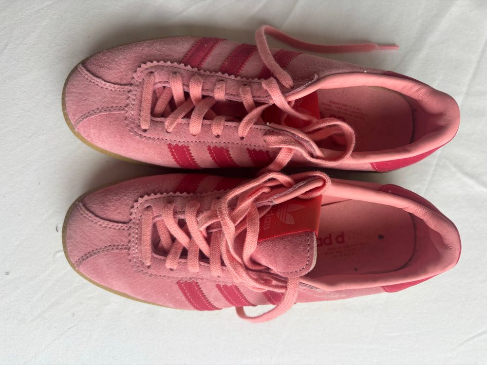 Adidas Pink Bermuda Suede Sneakers