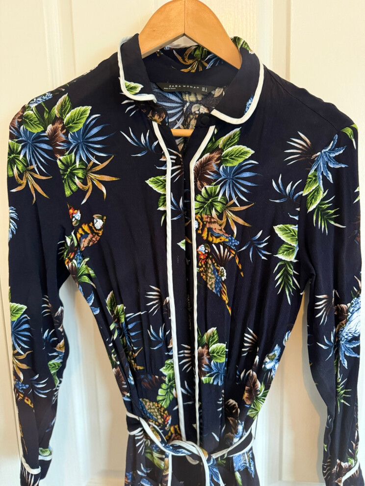 Zara Woman Floral Maxi Dress