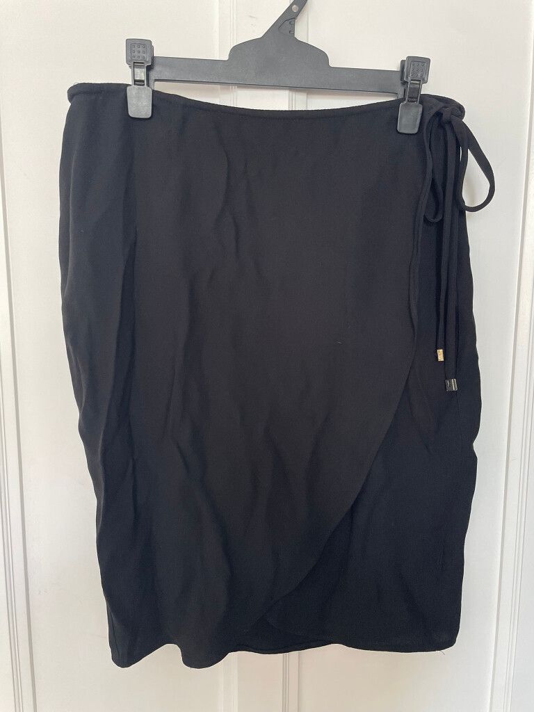 Liam Black Wrap Skirt