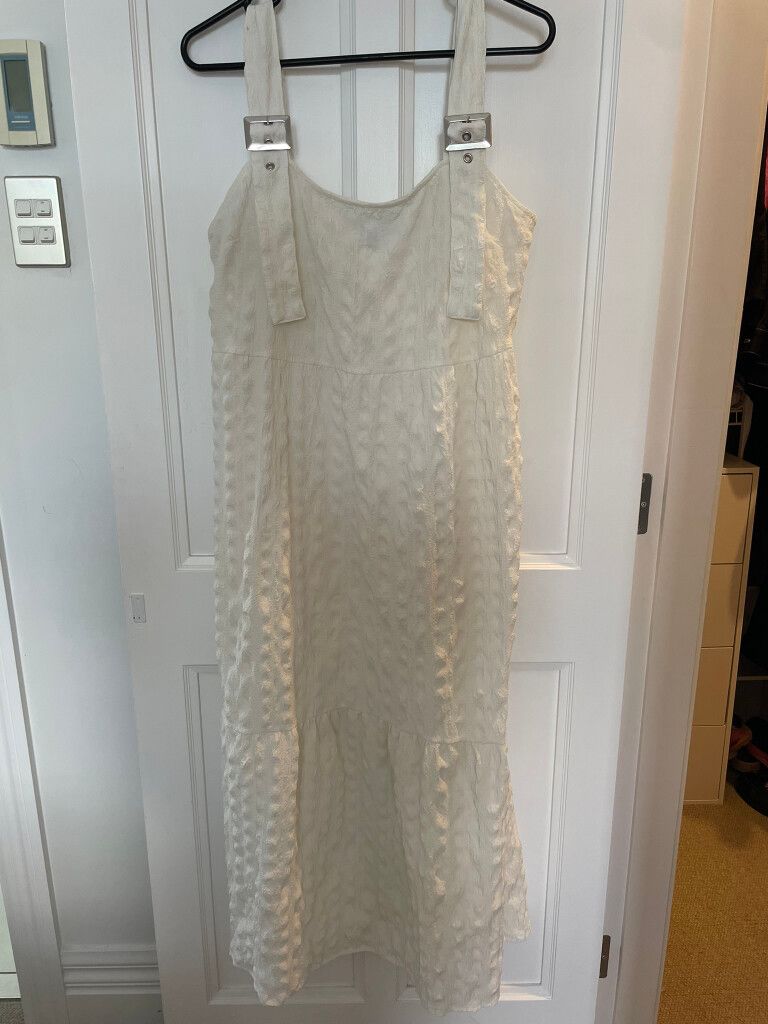 ASOS Design Cream Midi Dress