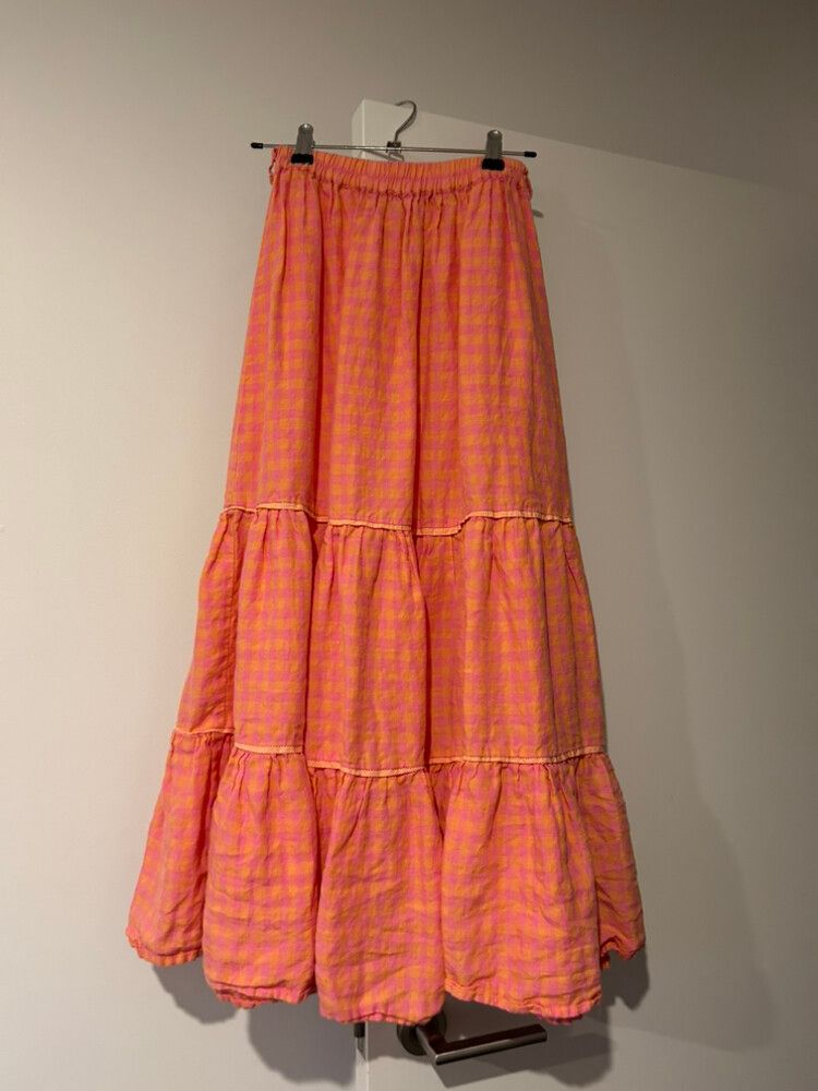 Maxi Skirt Orange and Pink